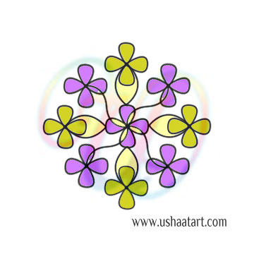 Flower Kolam 107